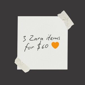 🧡3 Zara items for $60🧡